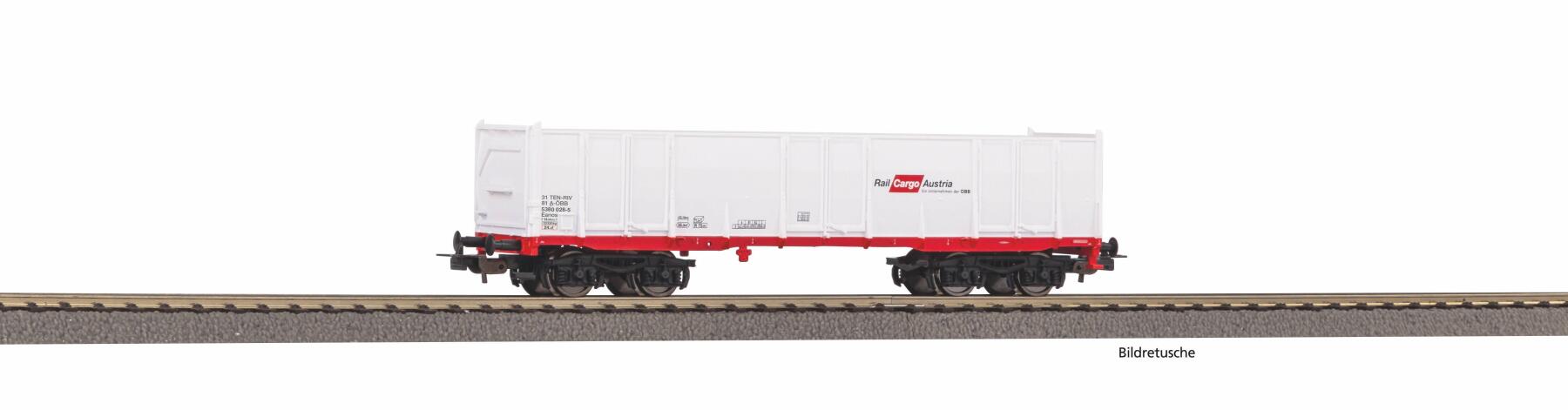 Piko 98553D2 H0 Hochbordwagen Eaos Rail Cargo Austria Epoche VI, weiß, Betriebsnummer 2