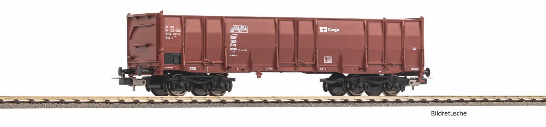 Piko 98553E4 H0 Hochbordwagen Eaos CD Cargo Epoche VI, braun, Betriebsnummer 4