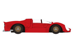 Brekina 22901 H0 Ferrari 330 P3 Spyder, rot