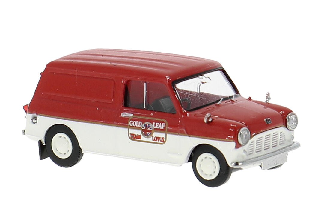 Brekina 15364 H0 Austin Mini Coutryman, gelb mit chequered flag