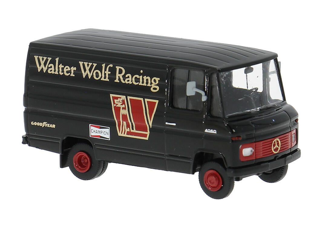 Brekina 36857 H0 MB L406 des Walter-Wolf-Formel1-Teams