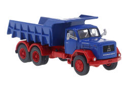 Brekina 83303 H0 Magirus Kipper, blau/rot