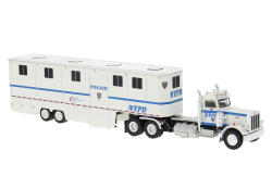 Brekina 85724 H0 Peterbilt 359 Pferdetransporter der NYPD