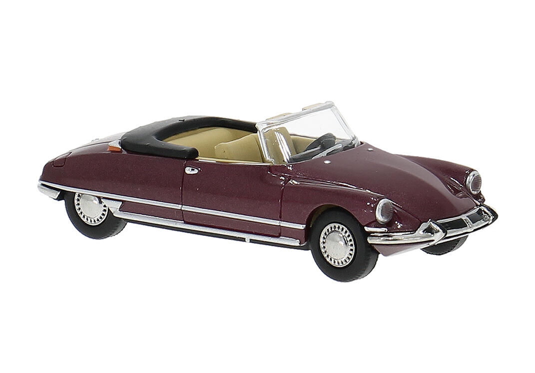Brekina 14237 H0 Citroen DS Cabrio Chapron offen in rot met. (F)