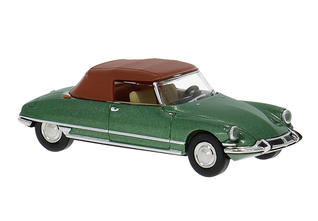 Brekina 14238 H0 Citroen DS Cabrio Chapron geschlossen in grün (F)
