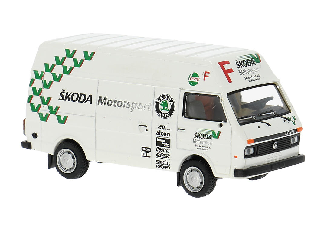 Brekina 34957 H0 VW LT 35 von Skoda-Motorsport