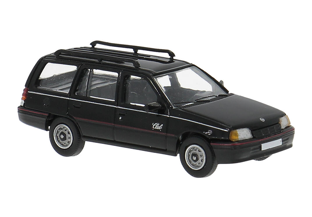 Brekina PCX871458 H0 Opel Kadett E CarAVan "Club" in schwarz