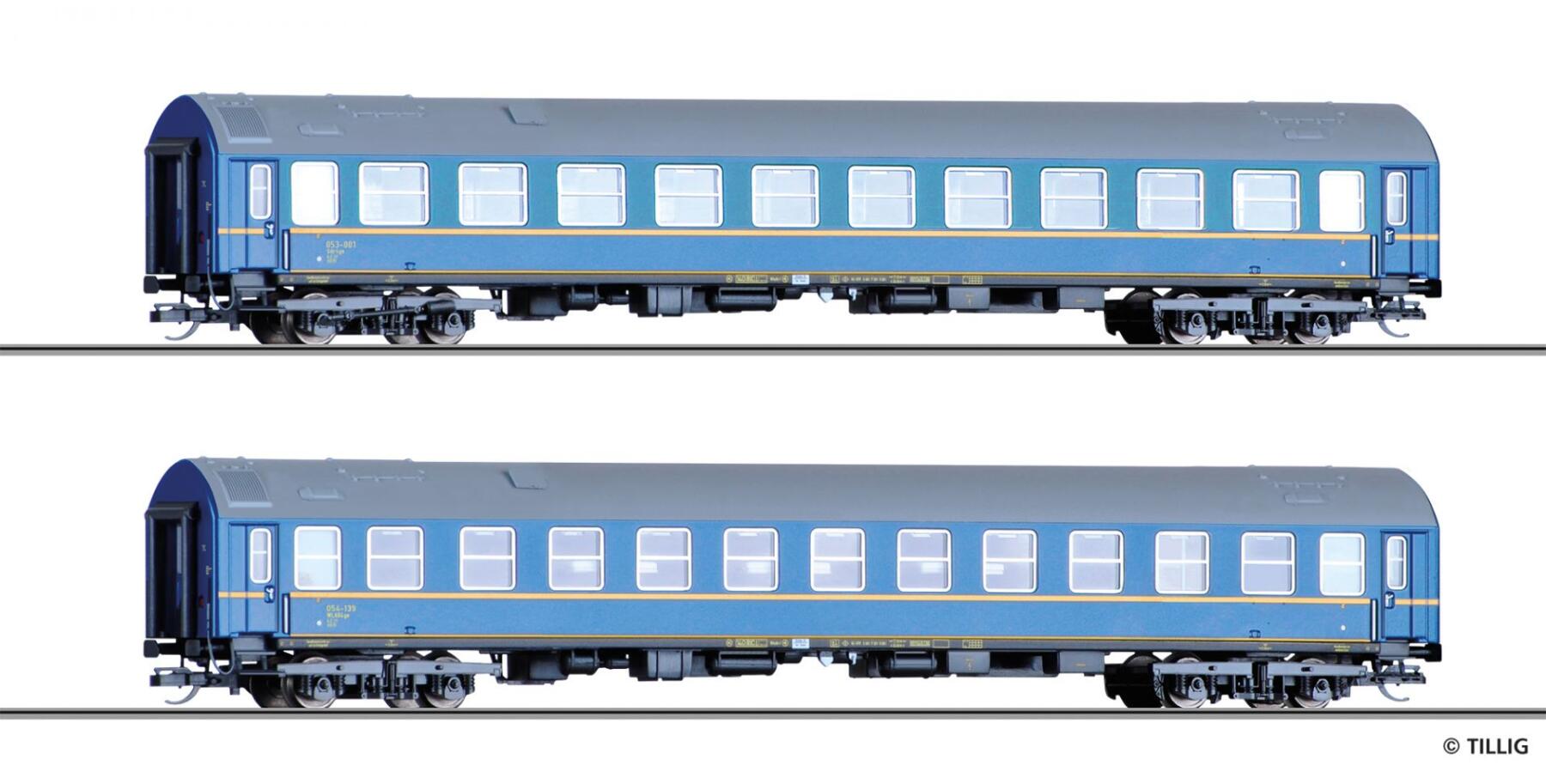Tillig 502414 Reisezugwagenset "Tourex", Teil 2, der DR