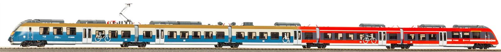 Piko 21824 H0 Elektrotriebzug BR442 "Talent 2" S-Bahn Rostock DB AG VI
