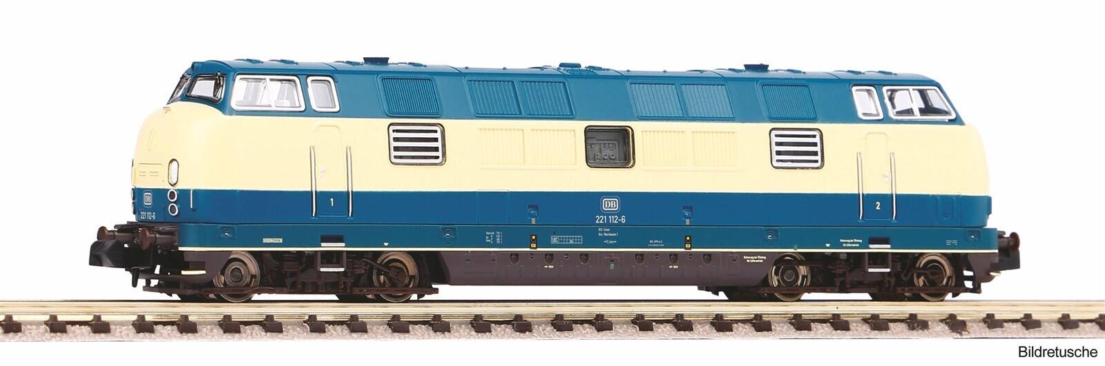 Piko 40513  N Diesellokomotive BR 221 blau beige DB IV - Sound Version