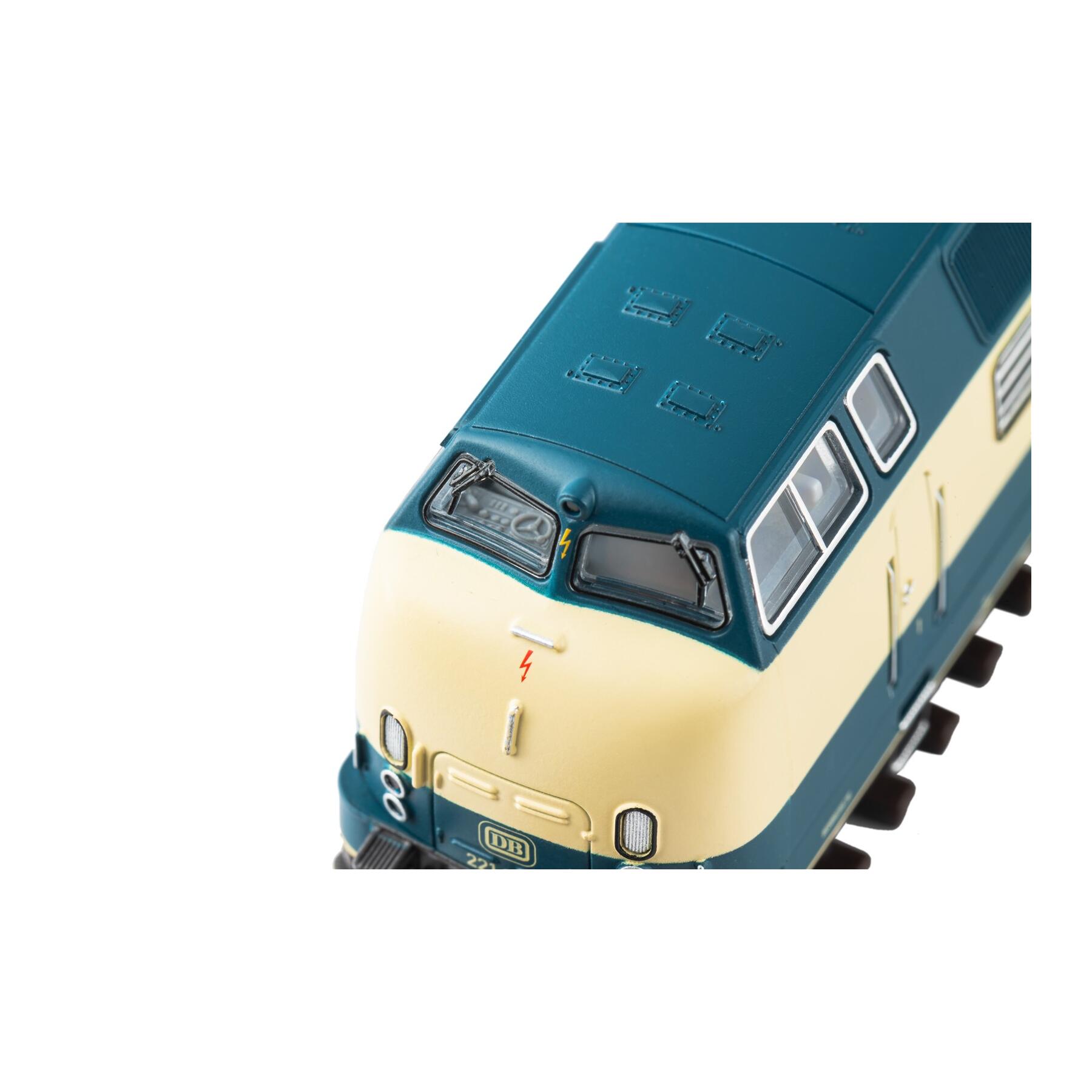 Piko 40513 N Diesellokomotive BR 221 blau beige DB IV - Sound Version