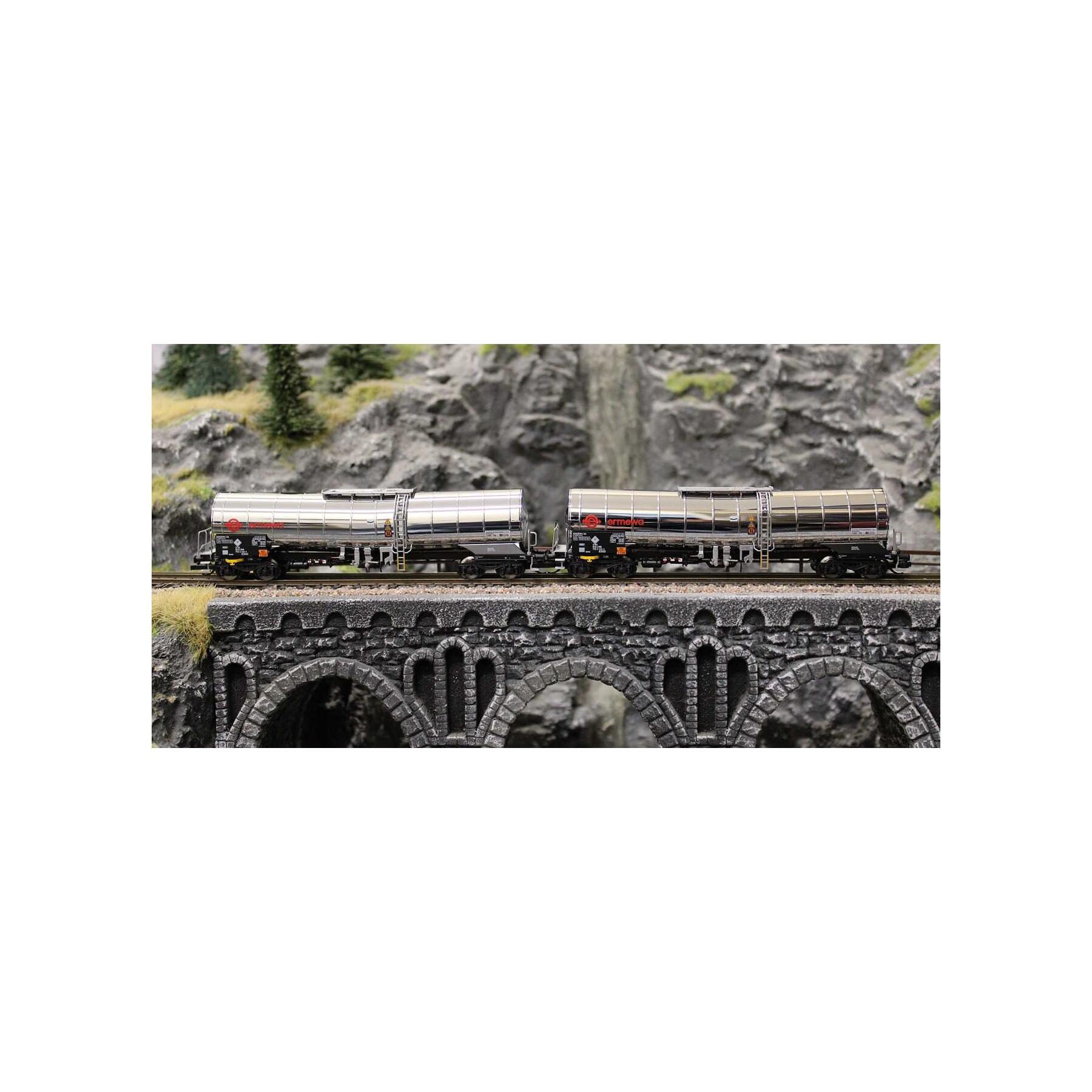 Piko 47683 TT 2-teiliger Set Chemiekesselwagen Ermewa VI