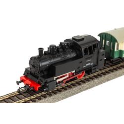 Piko 57035 H0 Start-Set mit Bettung Dampflokomotive BR 80 VSM mit Personenwagen NS VI
