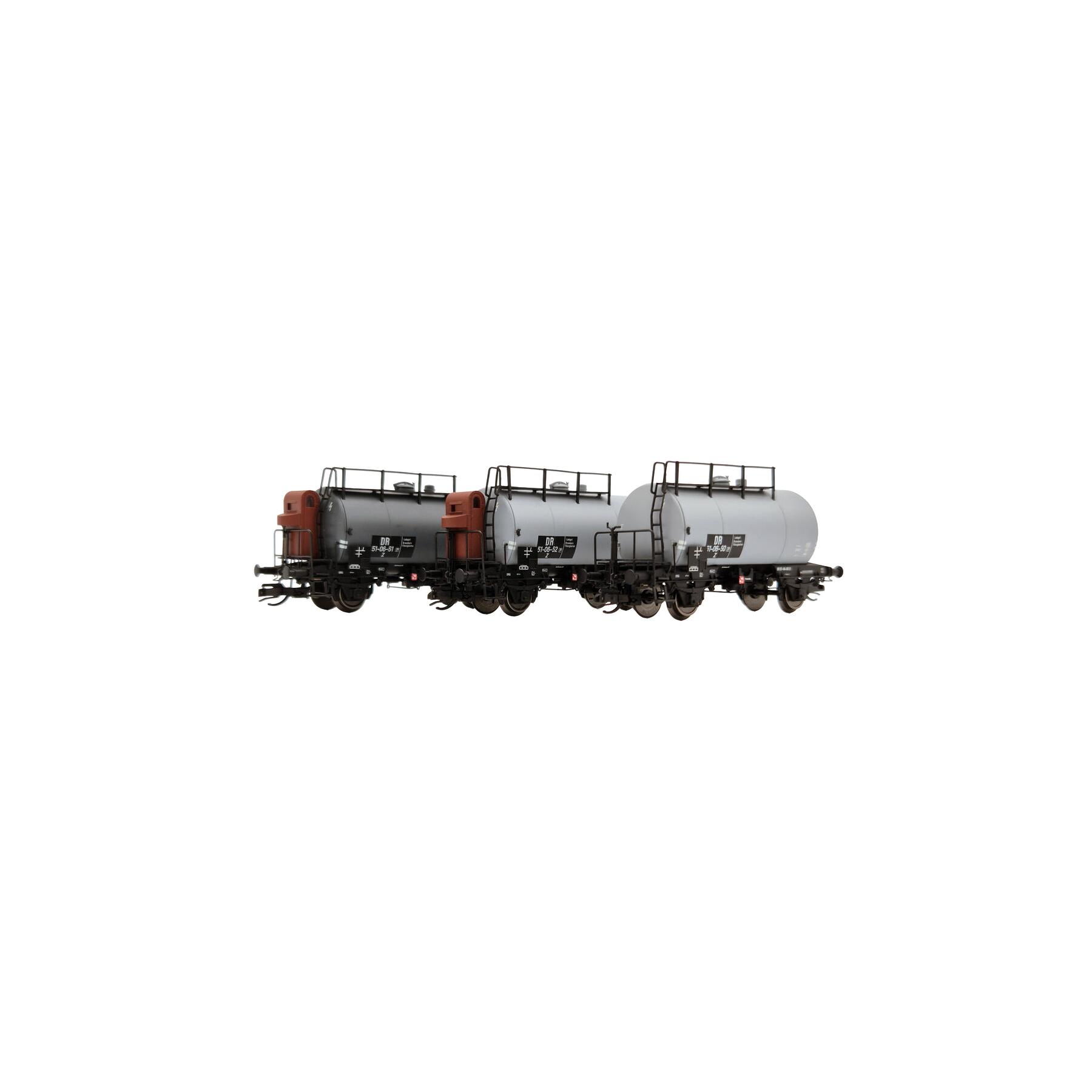 Saxonia 120112-2 TT 3er Set Kesselwagen Deutz, grau, DR Ep.III