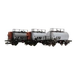 Saxonia 120112-2 TT 3er Set Kesselwagen Deutz, grau, DR...