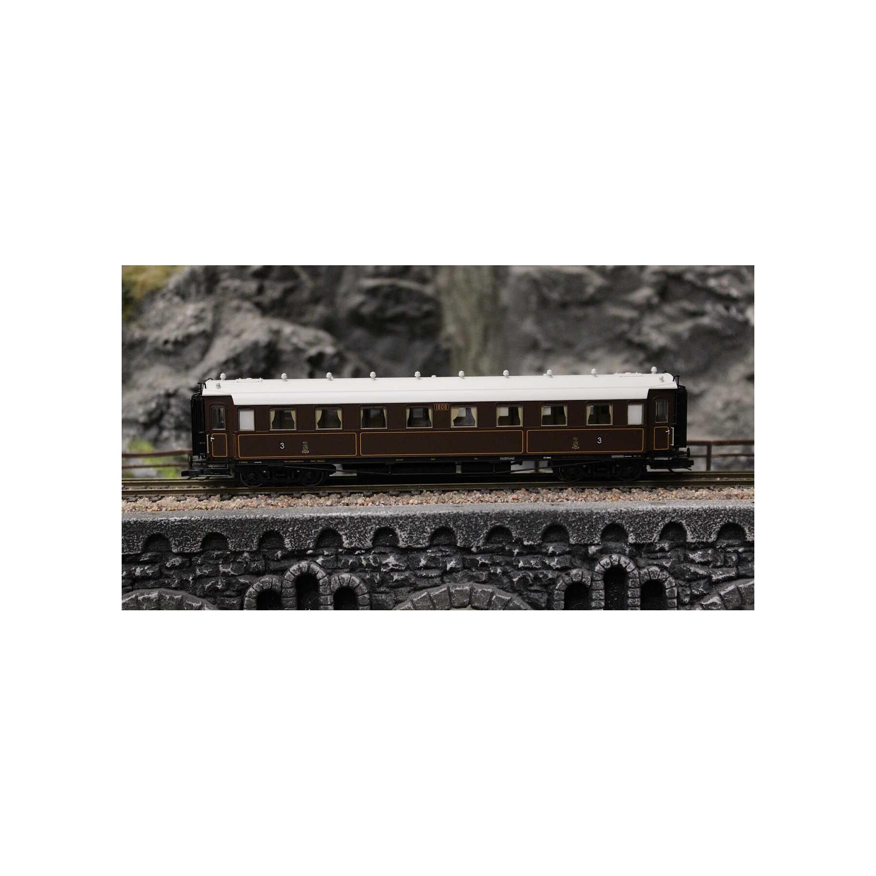 Saxonia 120176 TT Personenwagen C4Ü Sa 07 m. Beleuchtung, K.Sächs.Sts.E.B., Ep. I