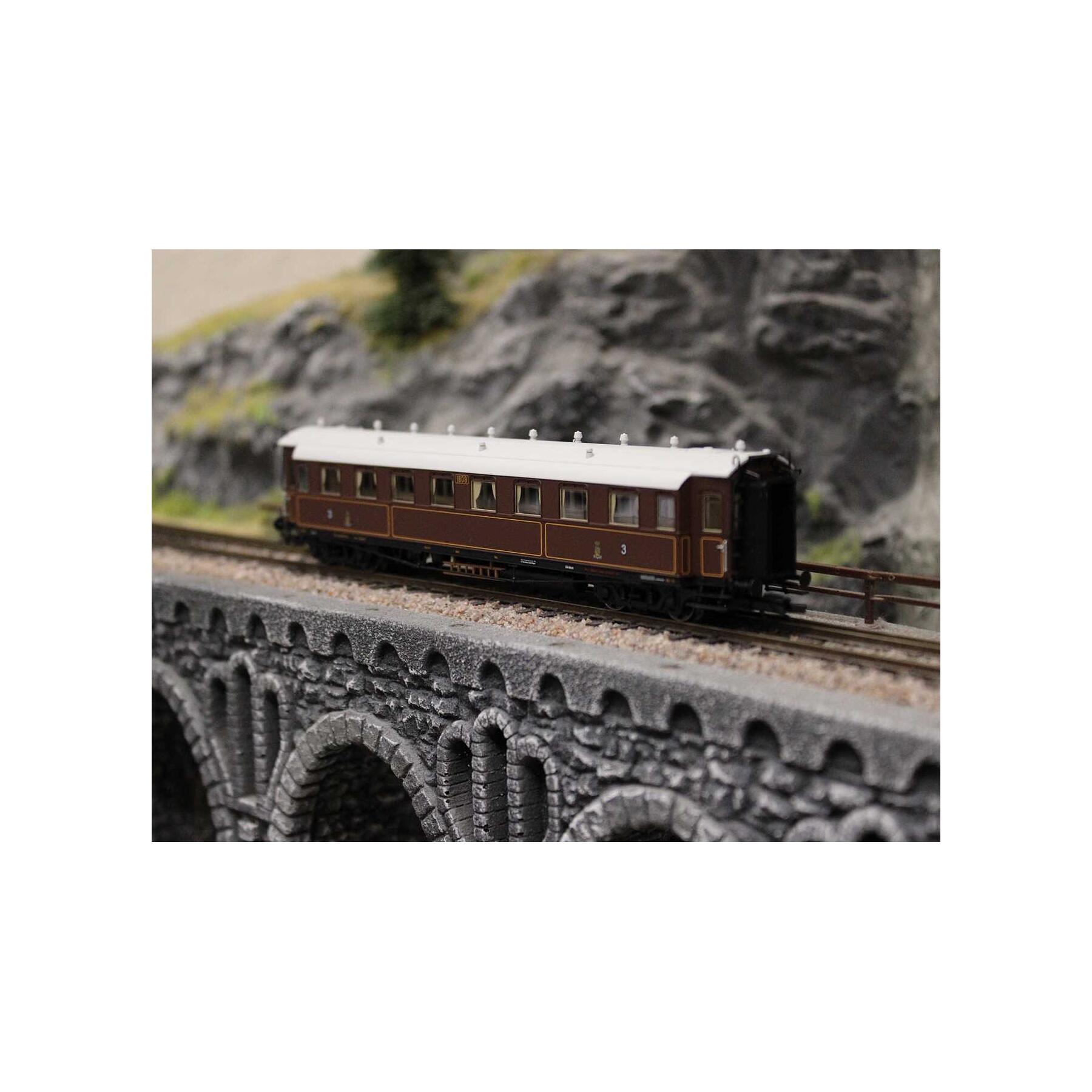 Saxonia 120176 TT Personenwagen C4Ü Sa 07 m. Beleuchtung, K.Sächs.Sts.E.B., Ep. I