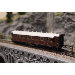 Saxonia 120224 TT Personenwagen C4Ü Sa 07 K.Sächs.Sts.E.B.Zugschluss mit Beleuchtung