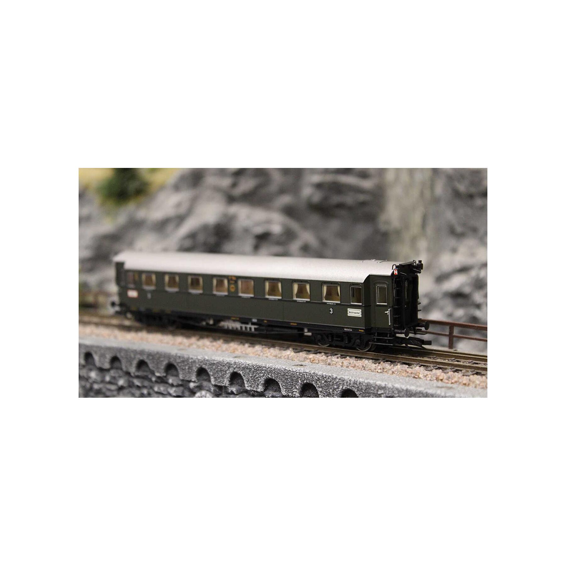 Saxonia 120226 TT Personenwagen C4Ü Sa 07, Schlusswg. m. Beleuchtung DRG Ep.II