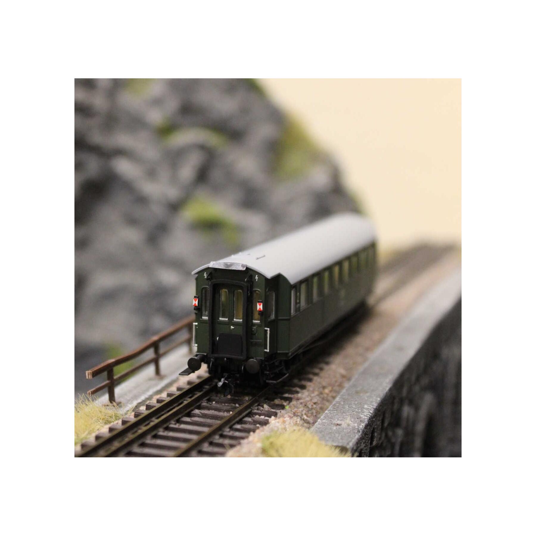 Saxonia 120229 TT Personenwagen C4Ü Sa 07, Schlusswagen DR Ep.IV