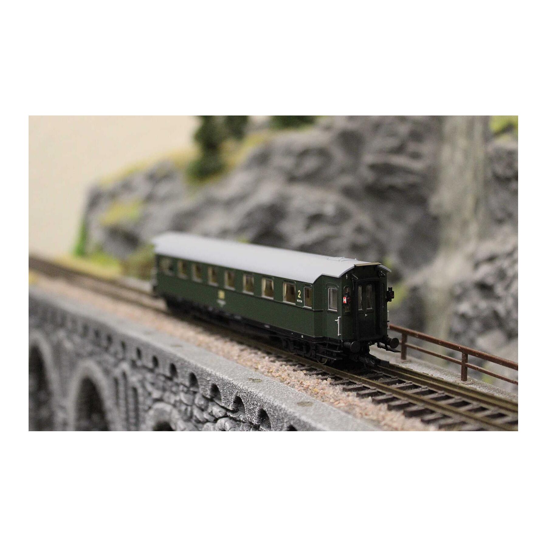 Saxonia 120230 TT Personenwagen C4Ü Sa 07, Schlusswg. m. Beleuchtung DR Ep.IV