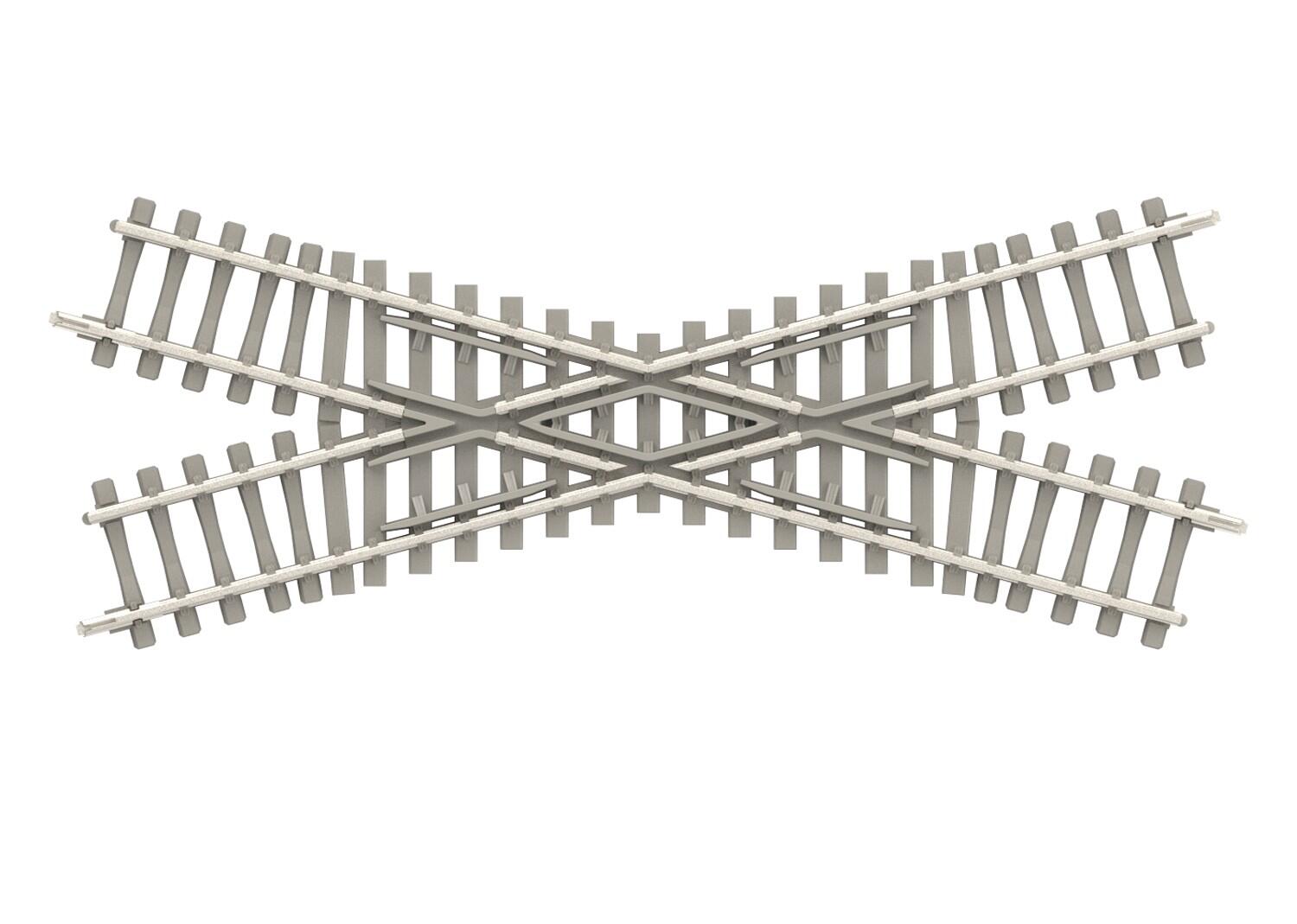 Trix 14558 N Kreuzung mit Betonschwellen 30°