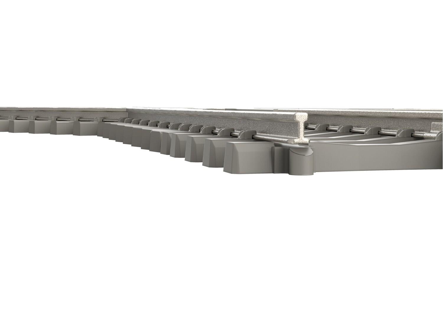 Trix 14558 N Kreuzung mit Betonschwellen 30°