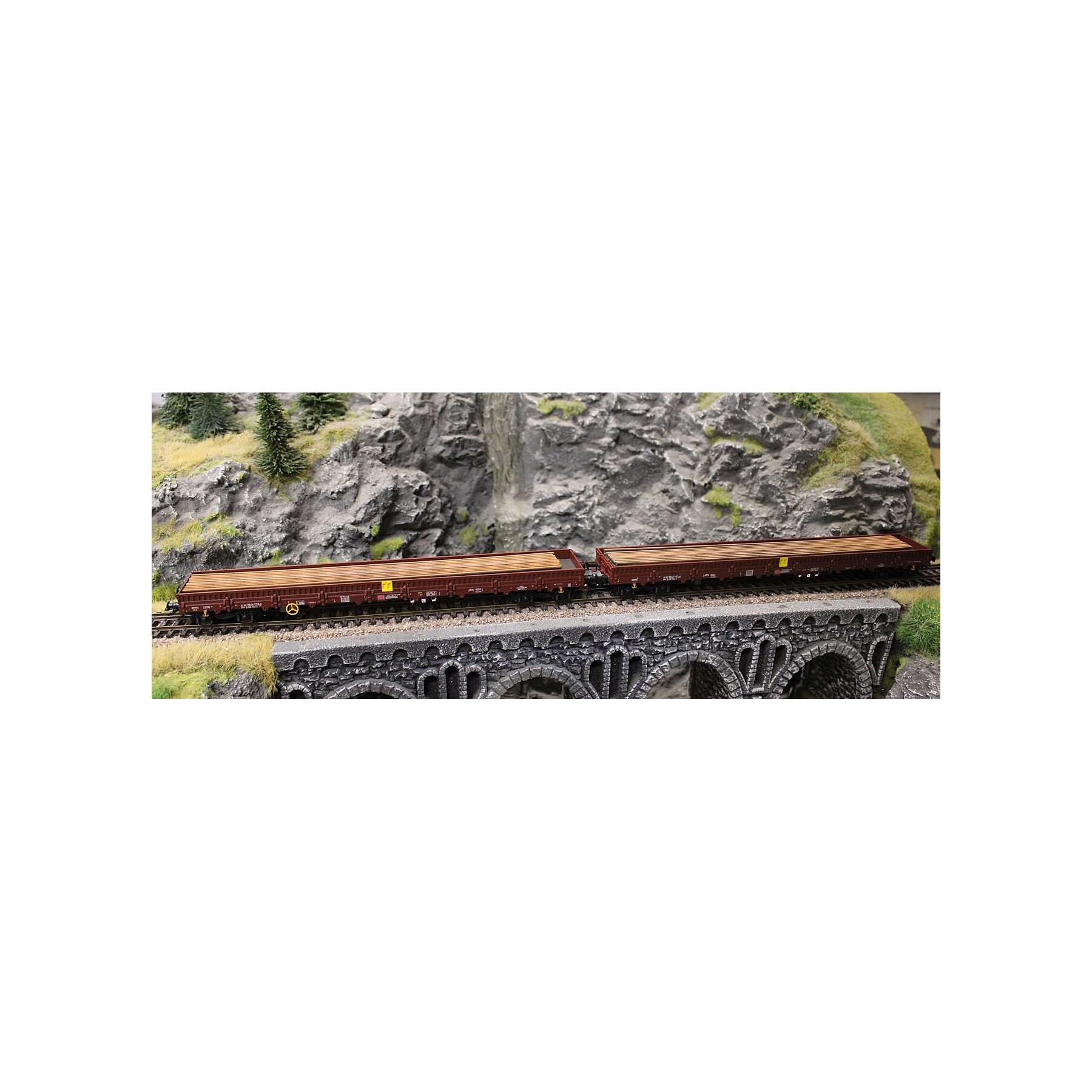 Trix 24431 H0 Niederbordwagen-Set Res-x DB AG
