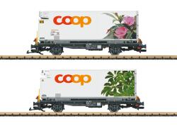 LGB 45885 G RhB Containerwagen Set “coop®“