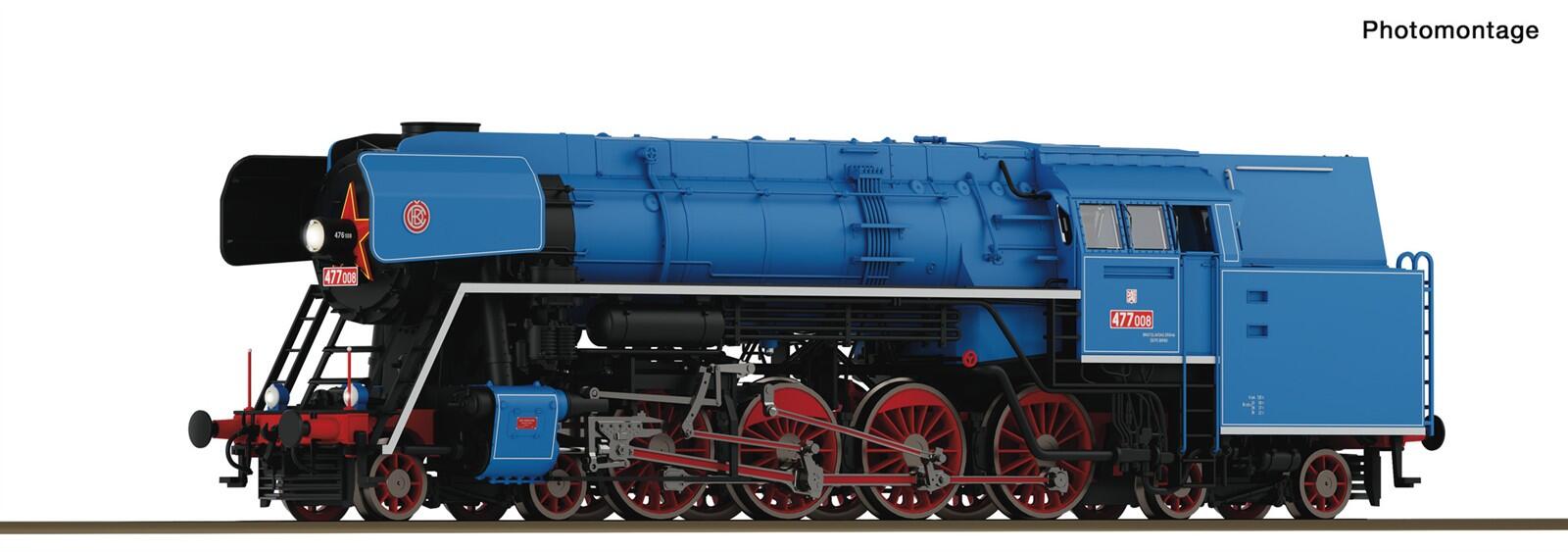 Roco 7120033 AC H0 Dampflokomotive BR 477 008 CSD ,Ep IV - Sound Version