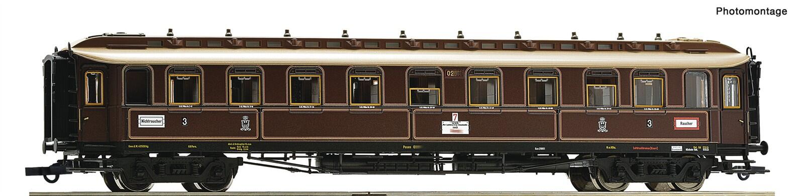 Roco 6200238  H0 Schnellzugwagen 3. Klasse K.P.E.V. ,Ep I