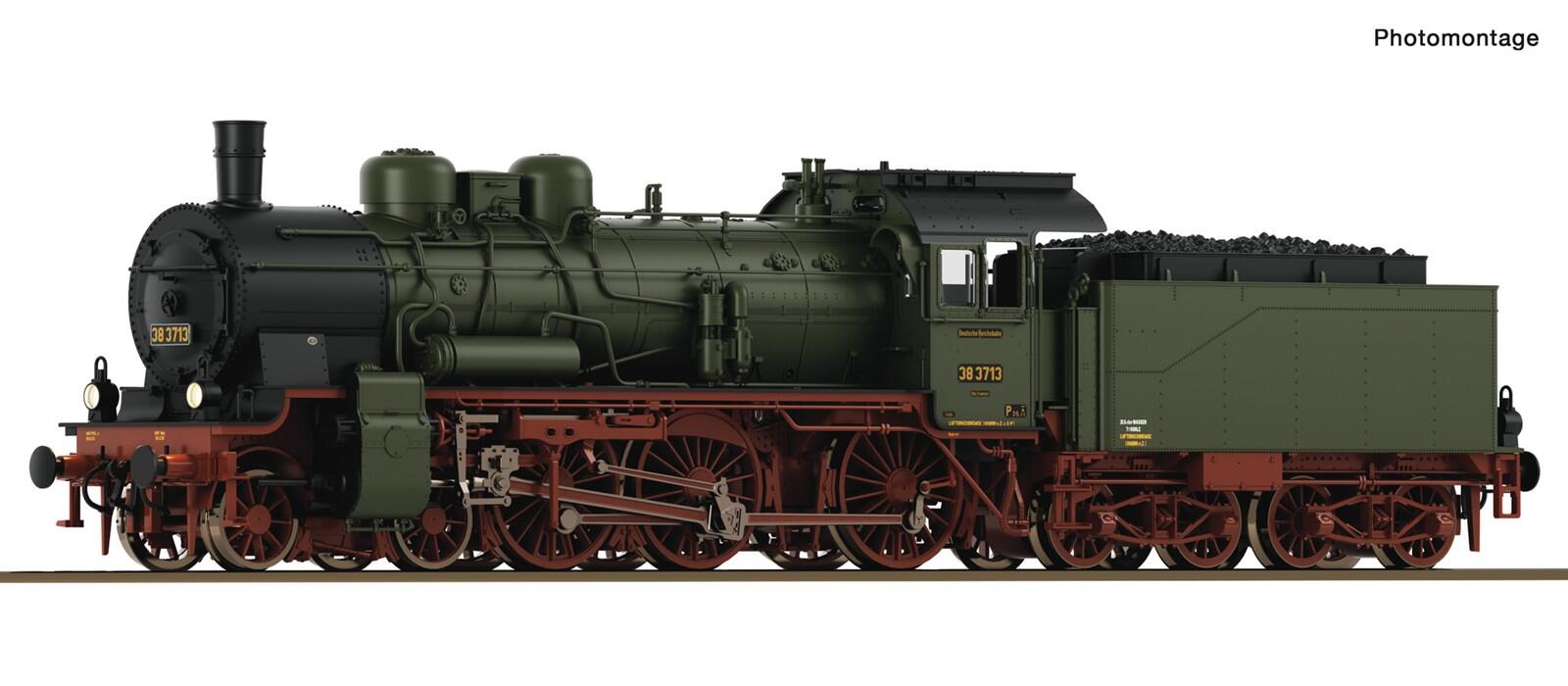 Roco 71395  H0 Dampflokomotive BR 38 3713 DRG ,Ep II