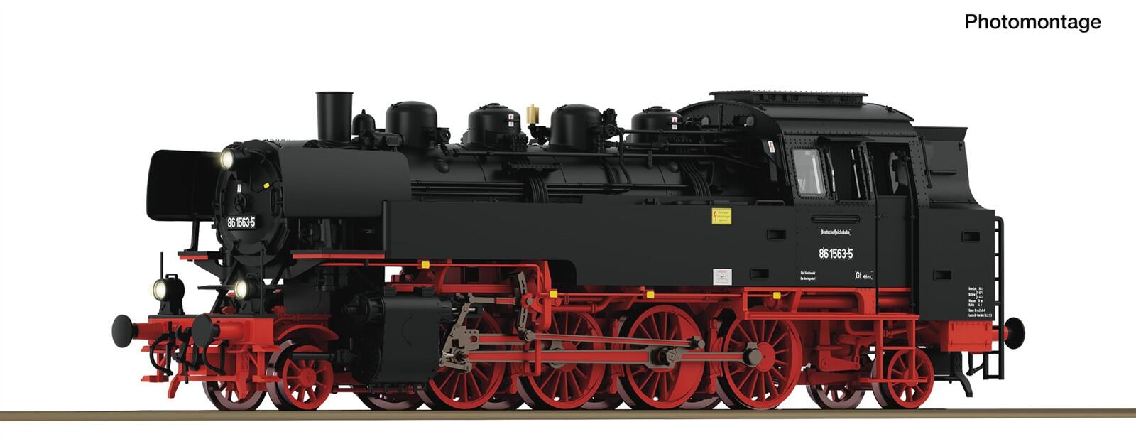 Roco 7110032  H0 Dampflokomotive BR 86 1563-5 DR ,Ep IV - Sound Version