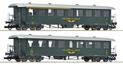 Roco 6200198  H0 2-teiliger Set: Seetalbahnwagen PB ,Ep IV-V