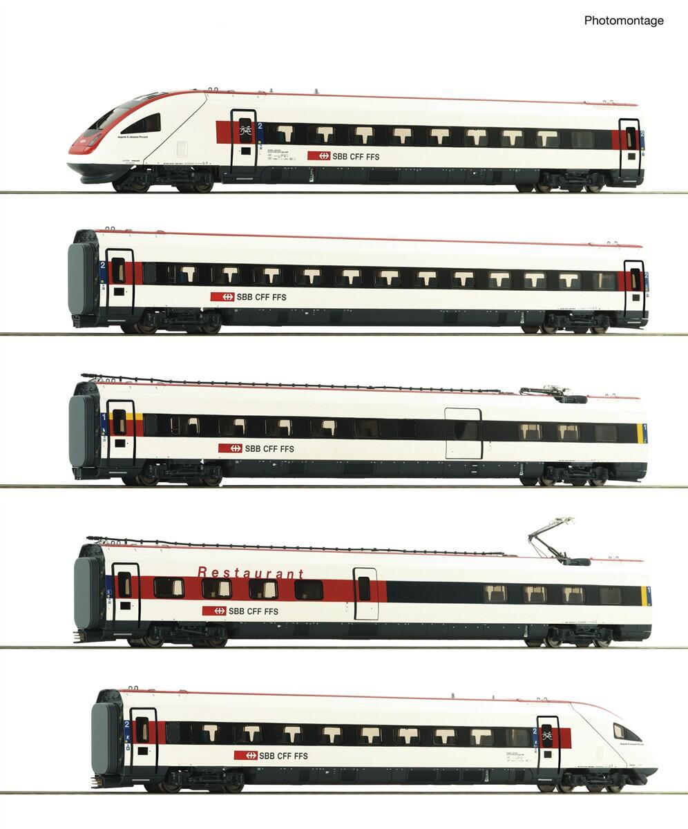 Roco 7720036 AC H0 5-teiliger Set: Elektrischer Triebzug ICN SBB ,Ep VI - Sound Version