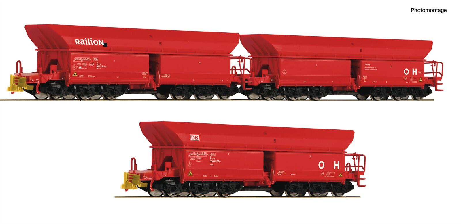 Roco 6600271  H0 3-teiliger Set 2: Erzwagen DB-AG ,Ep VI