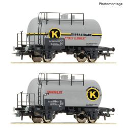Roco 6600302  H0 2-teiliger Set: Kesselwagen SJ ,Ep III-IV
