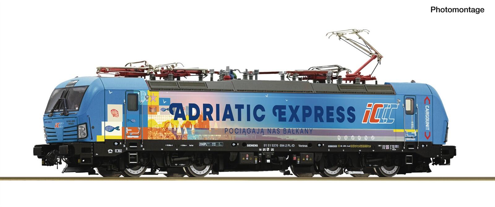 Roco 7520196 AC H0 Elektrolokomotive BR 370 094-2 "Adriatic Express" PKP ICC ,Ep VI - Sound Version