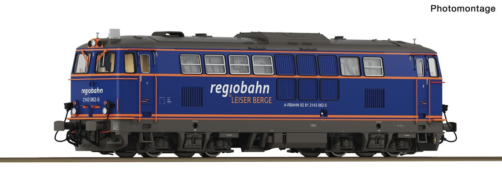 Roco 7300093  H0 Diesellokomotive BR 2143 062-5 Regiobahn ,Ep VI