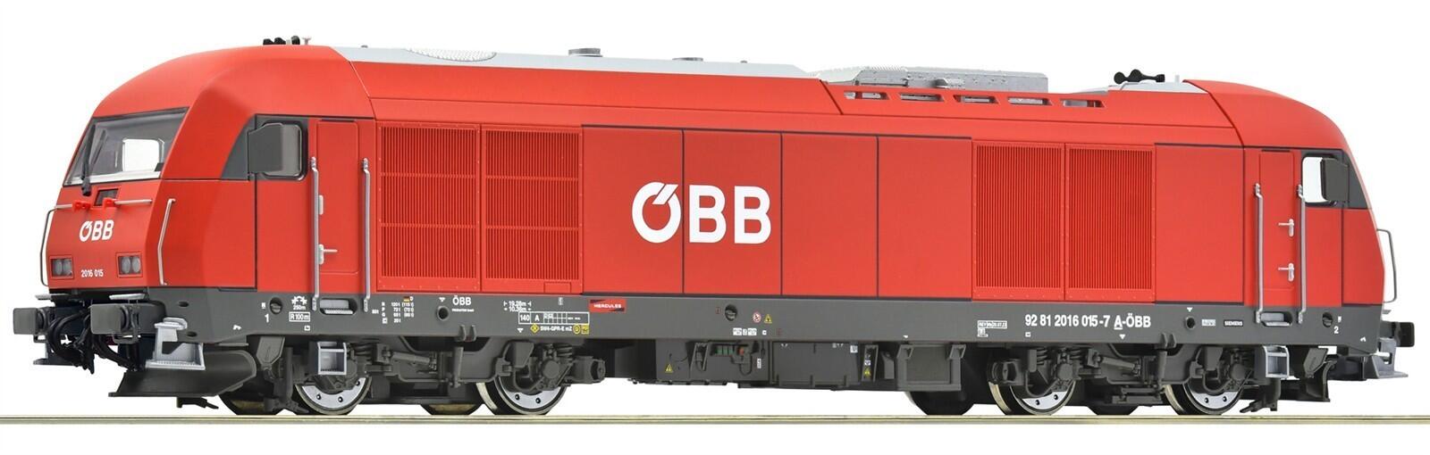 Roco 7300087  H0 Diesellokomotive BR 2016 015-7 ÖBB ,Ep VI