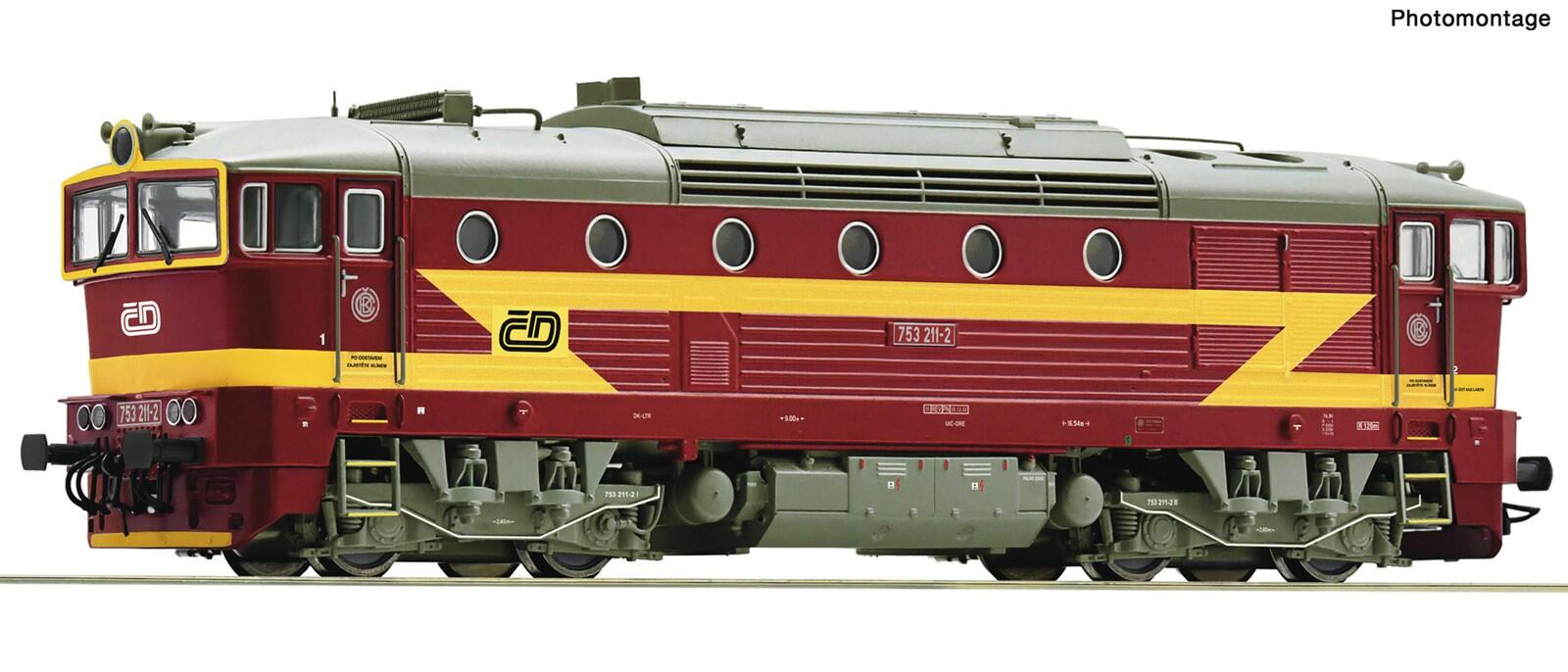 Roco 7300088  H0 Diesellokomotive BR 753 211-2 CD ,Ep V