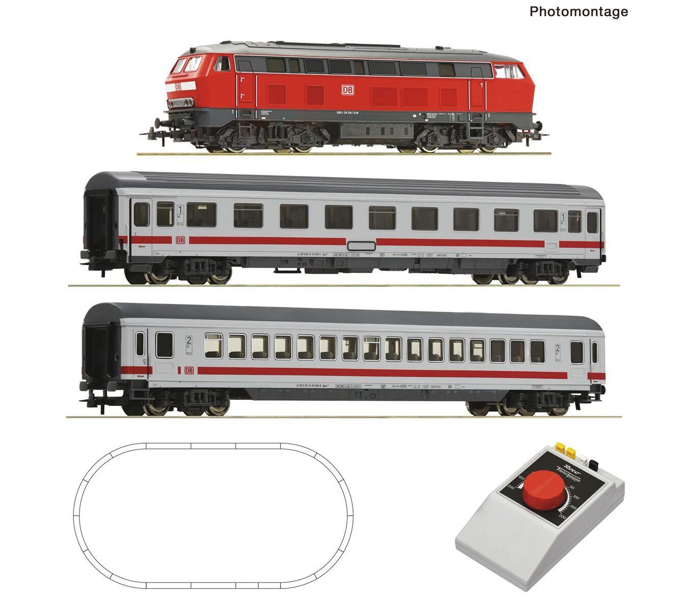 Roco 5100017  H0 Analog Start Set: Diesellokomotive BR BR 218 (ROCO LINE) DB-AG ,Ep VI