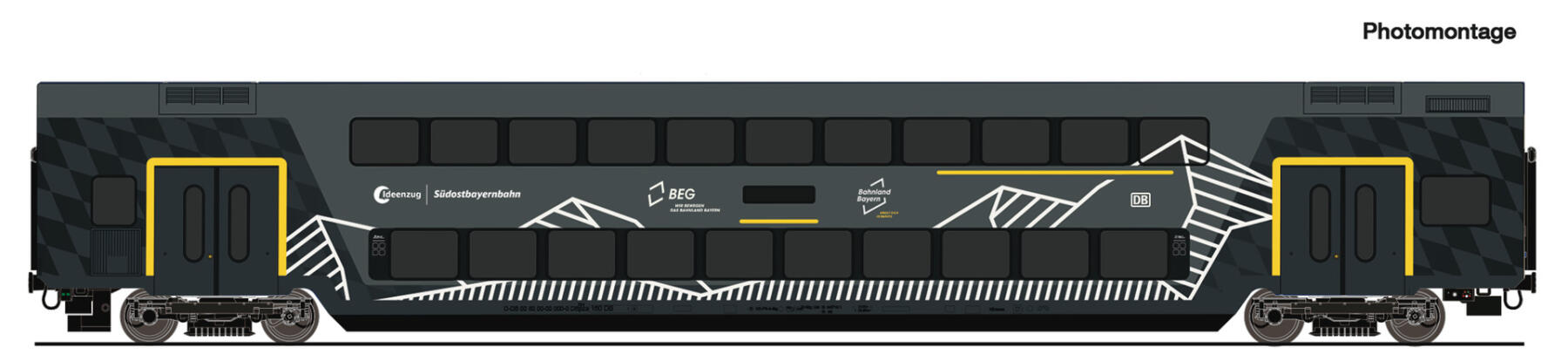 Roco 6200253  H0 Doppelstockwagen „Ideenzug“ DB-AG ,Ep VI