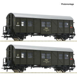 Roco 6200195  H0 2-teiliger Set: Behelfspersonenwagen PKP...