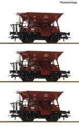 Roco 6600283  H0 3-teiliger Set: Talbot-Schotterwagen...