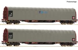 Roco 6600159  H0 2-teiliger Set: Schiebeplanenwagen CD...