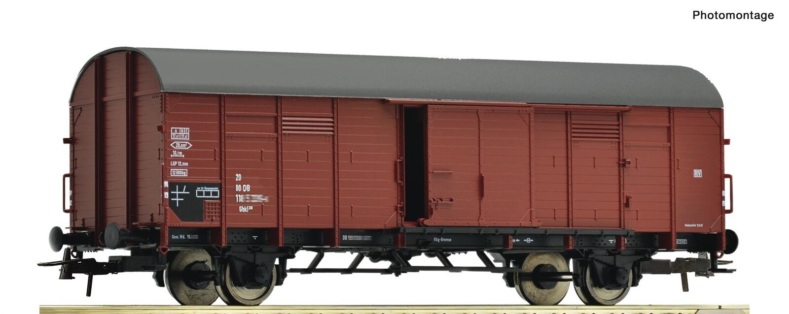 Roco 6600287  H0 Gedeckter Güterwagen DB ,Ep IV