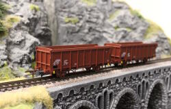 Roco 6600280 H0 2-teiliger Set: Offene Güterwagen...