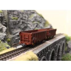 Roco 6600280 H0 2-teiliger Set: Offene Güterwagen DR ,Ep IV