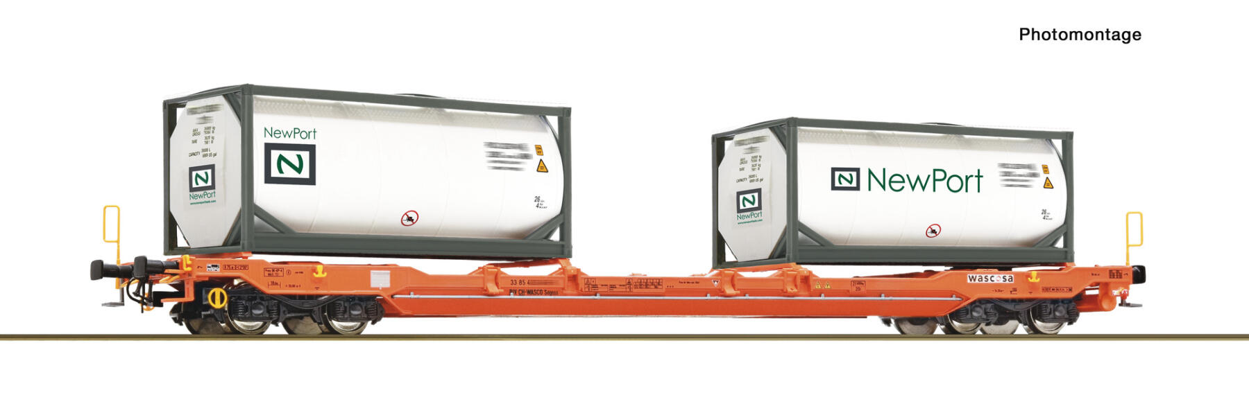 Roco 6600275  H0 Taschenwagen T5 Wascosa ,Ep VI